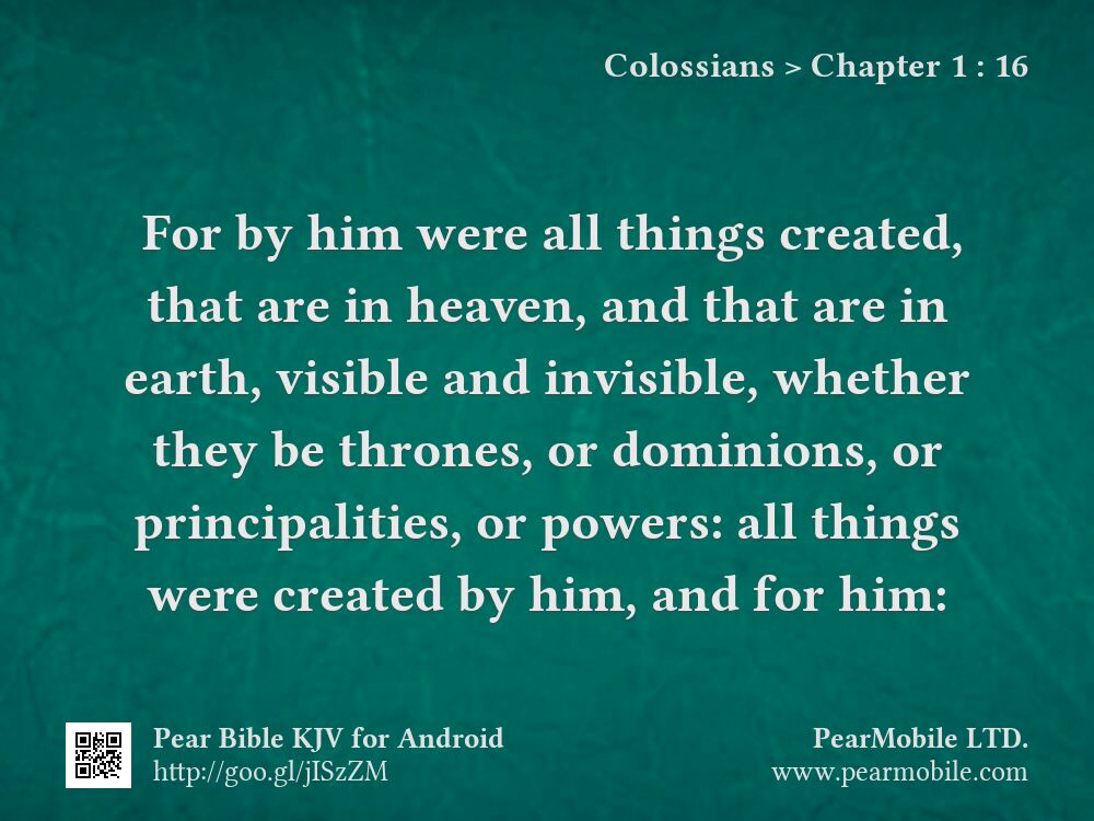 Colossians, Chapter 1:16